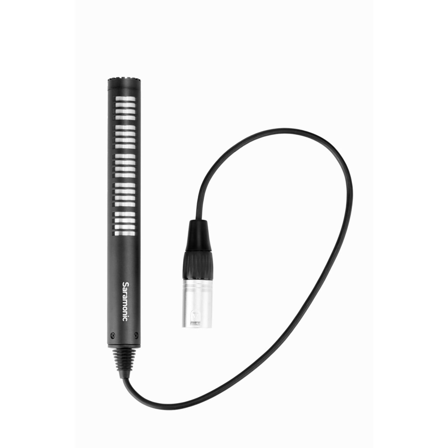 Saramonic SR-NV5X Short Professional Directional Shotgun Mic w/ Integrated XLR Cable, Foam & Furry Windscreens