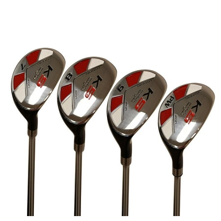 Majek Senior Men’s Golf All Hybrid Partial Set, which Includes: #7, 8, 9, PW Senior Flex Right Handed New Utility “A” Flex