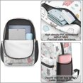 thumbnail image 4 of Cute Cat and Cloud White Pattern 17" School Backpacks for Teens,Waterproof Oxford Fabric,S-Shape Padded Straps for School,Travel,Hiking,Camping, 4 of 6