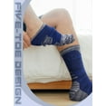 thumbnail image 3 of Women Toe Socks Cotton Crew Breathable Socks with Toes for Women Men Athletic Running, 3 of 28
