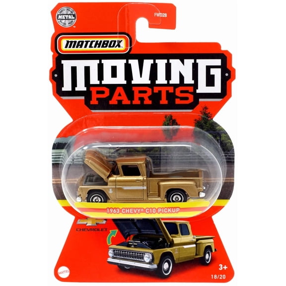 Matchbox Moving Parts 1963 Chevy C10 Pickup Diecast Vehicle