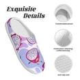 thumbnail image 5 of Picia Dragon Fruit for Women's Lamb-hug Comfy Fleece House Slippers Memory Foam, Slip-on House Shoes Indoor Outdoor-44/45, 5 of 7