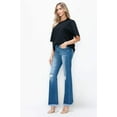 thumbnail image 2 of Raw Hem Distressed High Rise Bootcut Jeans, 2 of 11