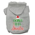 thumbnail image 5 of Christmas Pet Dog  Cat Hoodie Screen Printed, "Don't Tell Santa", 5 of 11
