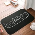 thumbnail image 5 of 1pc Three Cats in Bathroom Absorbent Non-Slip Bathroom Thickened Flannel Rug Decor,Soft,Quick Drying,Suitable For Indoor/outdoor Use,Bathrooms,Bedrooms,Kitchens,Terrace,Laundry Rooms,16"x24", 5 of 9