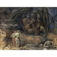 thumbnail image 3 of Stock, Henry John 14x12 Black Modern Framed Museum Art Print Titled - Dante and Virgil Encounter Lucifer In Hell, 3 of 5