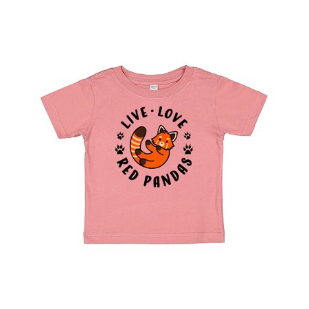

Inktastic Live Love Red Pandas Gift Baby Boy or Baby Girl T-Shirt
