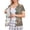 Army Green, variant on Women’s Floral Print Recovery Shirt Easy Open Hook and Loop Front Short Sleeve Top with Drain Pocket for Post Surgery Hospital Use Blue M