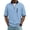 Blue, variant on Men's Quarter Zip Golf Shirts Casual Long Sleeve Pullover Tops Lightweight Mock Neck Waffle Shirts with Pockets