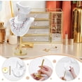 thumbnail image 4 of Jewelry Display Stand White Resin Side Body Model Bust Shaped Jewelry Earrings Display Stands with Metal Base for Earrings Necklaces White, 4 of 9