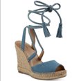 thumbnail image 1 of Merona Maren Sandales Compensées Espadrilles à Lacets pour Femmes 5.5, 1 of 8