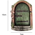 thumbnail image 2 of KAIYANG Puerta de hadas, puertas de hadas de madera para jardín, puerta de elfo, adornos de jardín en miniatura para árboles de jardín, COLOR 5, 2 of 5