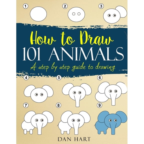 How to Draw 101 Animals: a step by step guide to drawing, (Paperback)