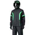 thumbnail image 4 of Unisex Heavy Duty Waterproof Rain Suit Hooded Rain Jacket and Pants Set for Outdoor Work, Hiking, Camping & Travel, 4 of 5