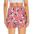 thumbnail image 4 of Goofa French Bulldog Face Printed Women 2 in 1 Running Shorts,Quick Dry Athletic Workout Shorts,High Waisted Athletic Shorts with Liner Pockets-Large, 4 of 9
