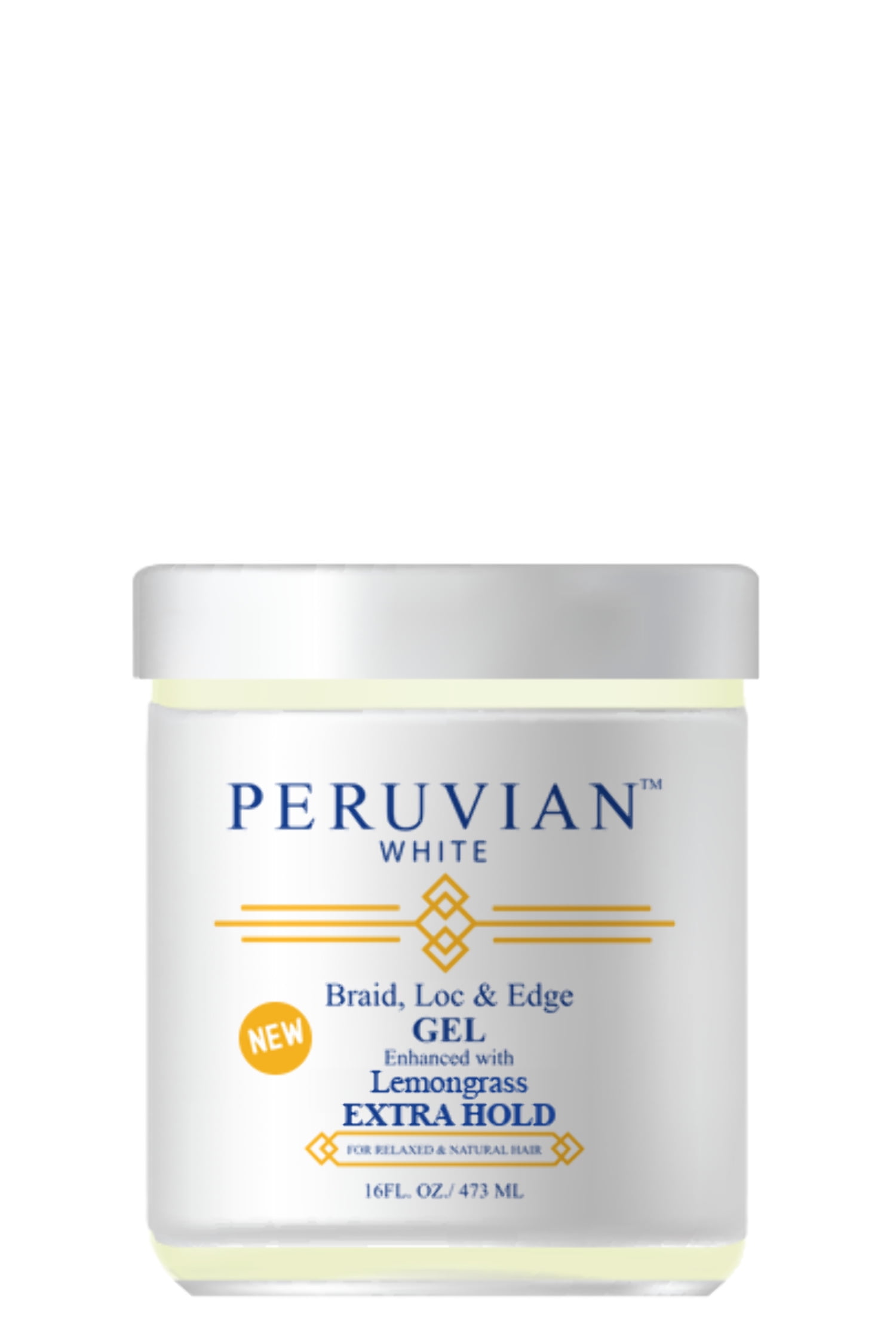 Peruvian White Braid Loc & Edge Gel Enhanced w/ Lemongrass Extra