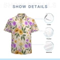 thumbnail image 7 of High Quality Hawaiian Shirts for Men Short Sleeve Aloha Beach Shirt Floral Summer Casual Button Down Shirts Blouses 4U54I2, 7 of 7