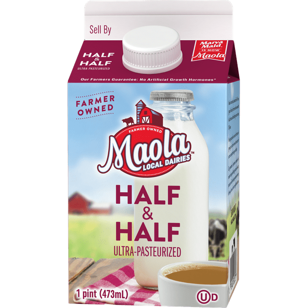 Maola Half Half 1 Pint Walmart Com Walmart Com