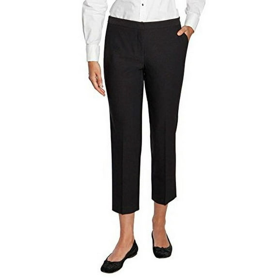 Mario Serrani Ladies Dress Pant with Stretch (12 X 27, Black Gray)