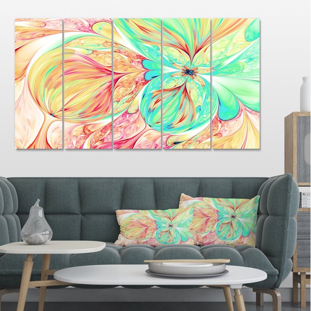 Fleur en Papier Rouge et Verte - Impression sur Toile d'Art Floral