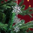 thumbnail image 3 of Árbol de Navidad Acrílico Colgante Toystoory Copo de nieve artificial Adorno brillante Fiesta decorativa, 3 of 6