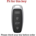 thumbnail image 2 of Key Fob Cover Compatible with Fit for Audi A4 A3 Q3 Q5 Q7 TT TTS RS3 S4 S3 A1 S6 RS4 RS6 Q2L ABS Smart Remote Key Case Keychain Case Holder Protector, 2 of 8