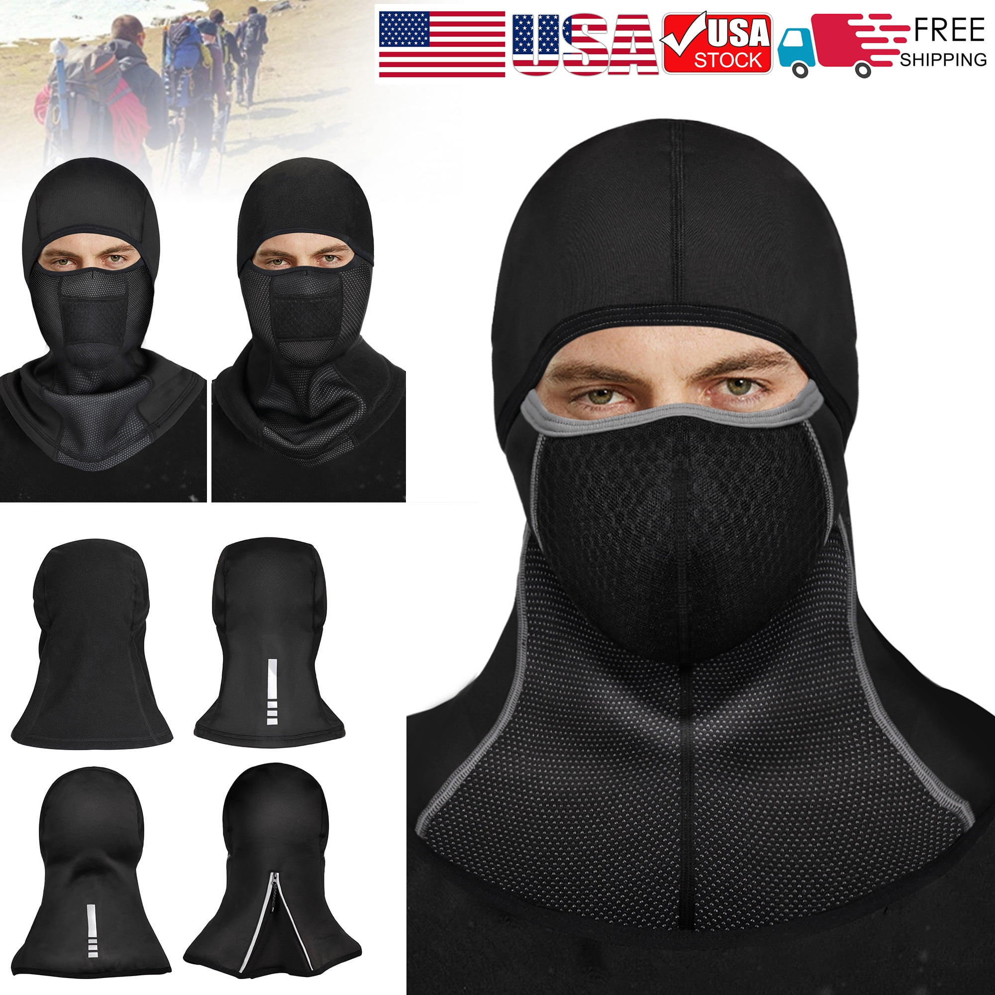 Motorcycle Cycling Balaclava Full Face Masks Warmer Helmet Ski Neck Snood Cover