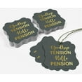 thumbnail image 5 of Inkdotpot Real Gold Foil Good Bye Tension Hello Pension Retirement Tags Favor Bracket Shape Hang Pack Of 100 Paper Tags, 5 of 7