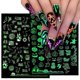 thumbnail image 1 of 12 pcs 6 styles Halloween nail stickers funny skull little monst, 1 of 5