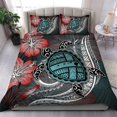 thumbnail image 1 of Juego de cama Hawaii Turtle Map Hibiscus Polynesian - Ah, 1 of 5