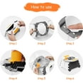 thumbnail image 4 of Toddler Portable Potty Training Seat for Kids Baby Foldable Toilet Child Travel Potty in Car Camping Potty Chair Seat for Indoor Outdoor, with 30 Disposable Bags, 4 of 9