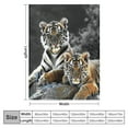 thumbnail image 4 of Nawypu  Cute Tiger Cub Blanket Cozy Warm Soft Plush Throw for Couch Sofa Bed, 4 of 6