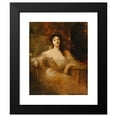 thumbnail image 2 of Jean-Joseph-Benjamin Constant 12x14 Black Modern Framed Museum Art Print Titled - Portrait of an Elegant Lady (1901), 2 of 5