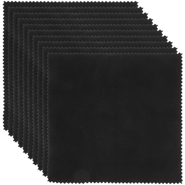 Miangastore 12pcs Instruments Cleaning Cloths Soft Cleaning Cloths String Instrument Polishing Cloth for Guitar Violin
