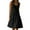 Black, variant on Jophufed Women's Plus Size Summer Dresses Fashion Holiday Summer Solid Color Sleeveless Party Beach Dress