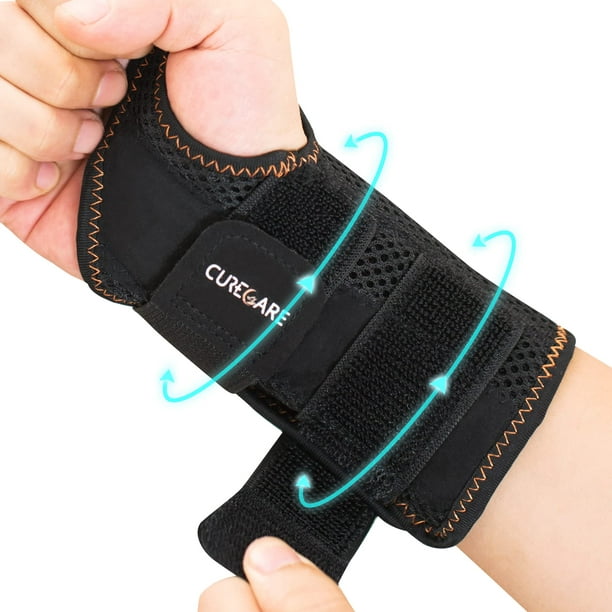 New Upgraded carpal Tunnel Wrist Brace Night Support, Wrist Support with 2  Adjustable Straps, comfortable Wrist Brace for Tendonitis, Sprained Wrist,  Injuries Recovery (Left Hand-Black, LXL) 
