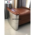 thumbnail image 5 of NauticalMart Aviator Ottoman Chair Mid Century Vintage Industrial Sofa, 5 of 6