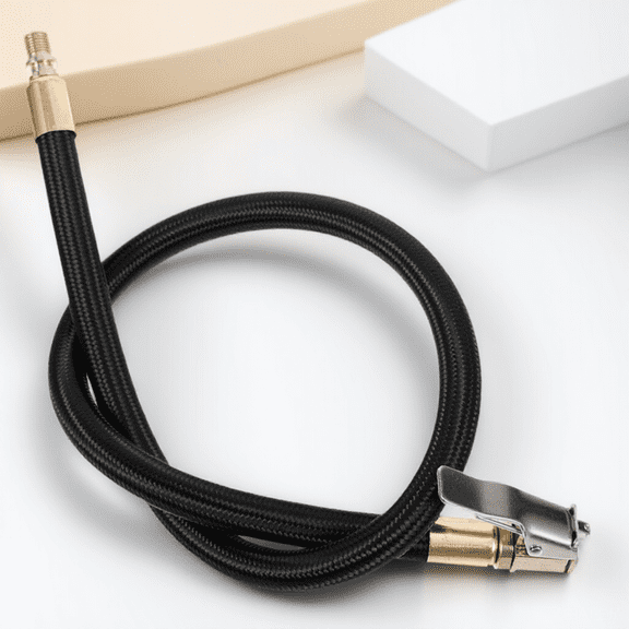 OUNONA Car Inflator Extension Hose Car Air Hose Adapter Copper 1Pcs