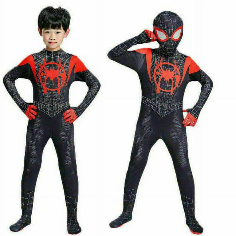 Liyucwill Spiderman Miles Morales Costume Kids Halloween Role Play