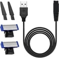thumbnail image 1 of lInMei Electric Shaver Replacement Head and Replacement Charger Compatible with 1st Generation Micro Trimmer Solo Shaver for Men with 1 Shaver Charger Cable 2 Shaver Head 2 Clean Brush, 1 of 8