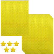 1056 PCS Metallic Gold Star Shaped Foil Labels Stickers (Each measures 3/8" in diameter)