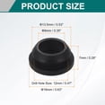 thumbnail image 2 of 12Pcs Rubber Grommets, Mount Dia 12mm ID 9mm Snap Firewall Hole Plug, Anti-Scratch Hole Cover Plug for Electrical Box Cable Wiring, Black, 2 of 7