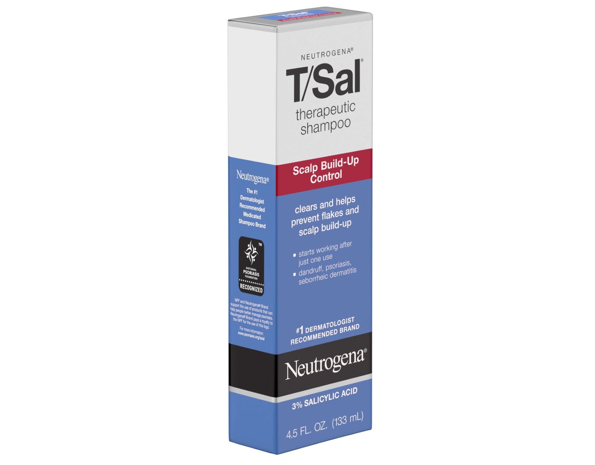 Neutrogena T/Sal Shampoo, Scalp Build-up Control, 4.5 fl oz