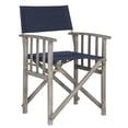 thumbnail image 4 of Safavieh Laguna Outdoor Patio Director Chair, Set of 2 - Grey/Navy, 4 of 7