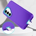 thumbnail image 4 of I-HONVA Compatible with Samsung Galaxy S26 Plus Case,3-Layer Military-Grade Drop Protection Anti-Slip Bumper Rugged Shockproof Dustproof Protection Phone Case,Purple Green, 4 of 6