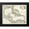 thumbnail image 2 of unknown 14x12 Black Modern Framed Museum Art Print Titled - Map of the Gulf of Mexico, 2 of 5