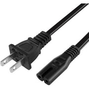 2 Prong AC Power Cord for Sony PS5/PS4/PS4 Slim/PS3 Slim/PS3 Super Slim, Xbox Series X/Xbox Series S/Xbox One S/Xbox