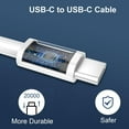 thumbnail image 4 of JOZASHON IPhone 16 Pro  Charger Fast Charging, 40W Dual Port USB C Wall Charger Plug with 10FT Long USB C to C Cable for iPhone 15 Pro Max/15Pro/15/15Plus,iPad Pro,Pods Pro2,Samsung/Android Phone, 4 of 8