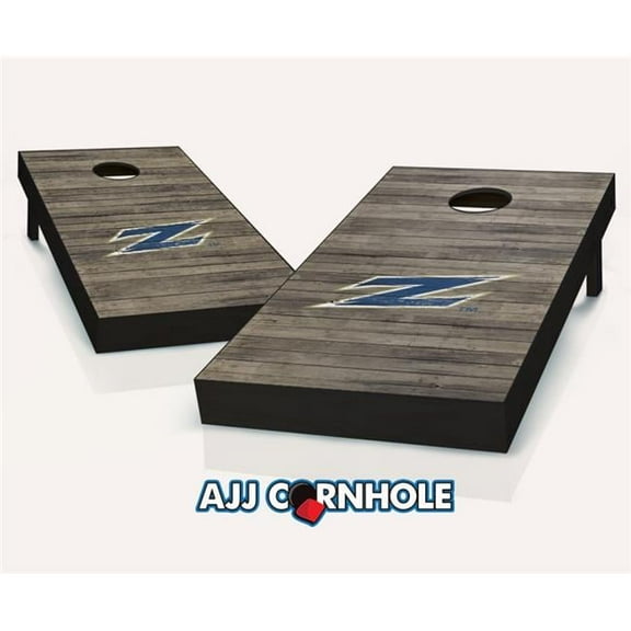 AJJCornhole 110-AkronDistressed Akron Zips Distressed Theme Cornhole Set with Bags - 8 x 24 x 48 in.