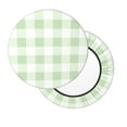 thumbnail image 2 of Fotbe Green Checkboard Stool Covers Round,Waterproof Round Bar Stool Covers Bar Chair Covers Washable Stool Cushion Slipcover for 12-14 Inch Chair-14 inch, 2 of 7